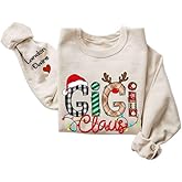 Personalized Grandma Claus Sweatshirt, Gifts for Grandma, Gifts for Christmas