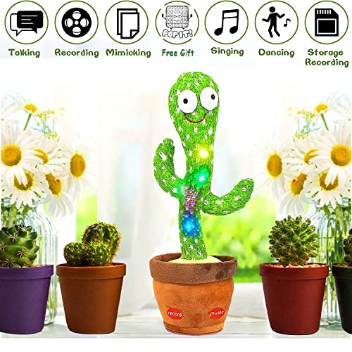 LITCRAFTS Dancing Cactus Toy, TikTok Talking Cactus Toy, Sunny The