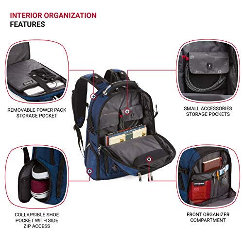 SwissGear 5358 USB ScanSmart Laptop Backpack, Blue Dot, Large Pricepulse