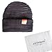 LETHMIK Functional Slouchy Beanie Unisex Skully Hat Warm Infinity Scarf in 3 Colors ,Gray,One Size (Elastic)