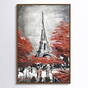 signwin Framed Canvas Wall Art Paris Eiffel Tower...