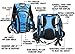 Hydration Backpack With 2.0L TPU Leak Proof Water Bladder- 600D Polyester -Adjustable Padded Shoulder, Chest & Waist Straps- Silicon Bite Tip & Shut Off Valve- Daypack For Cycling & Hiking Blue