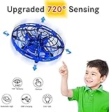 Hand Operated Drone for Kids Gift, WEW 6 Magical Senors Hands Free Toys Mini Drone Helicopter, Flying Ball Drone Toys Gift for Boys Girls Teenagers - Blue