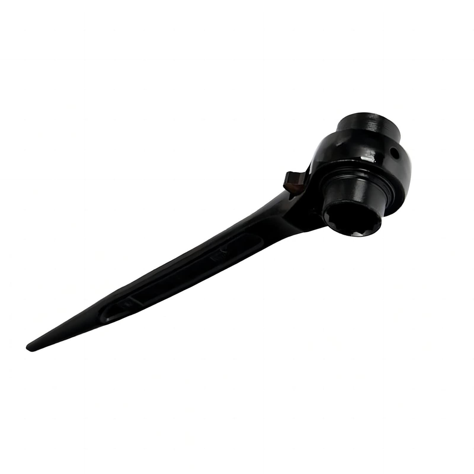 Leliafleury 12mm x 14mm Ratchet Podger Spanner, Scaffold Spanner, 12 Point Black Socket Wrench for Machine Maintenance, Car Repairs