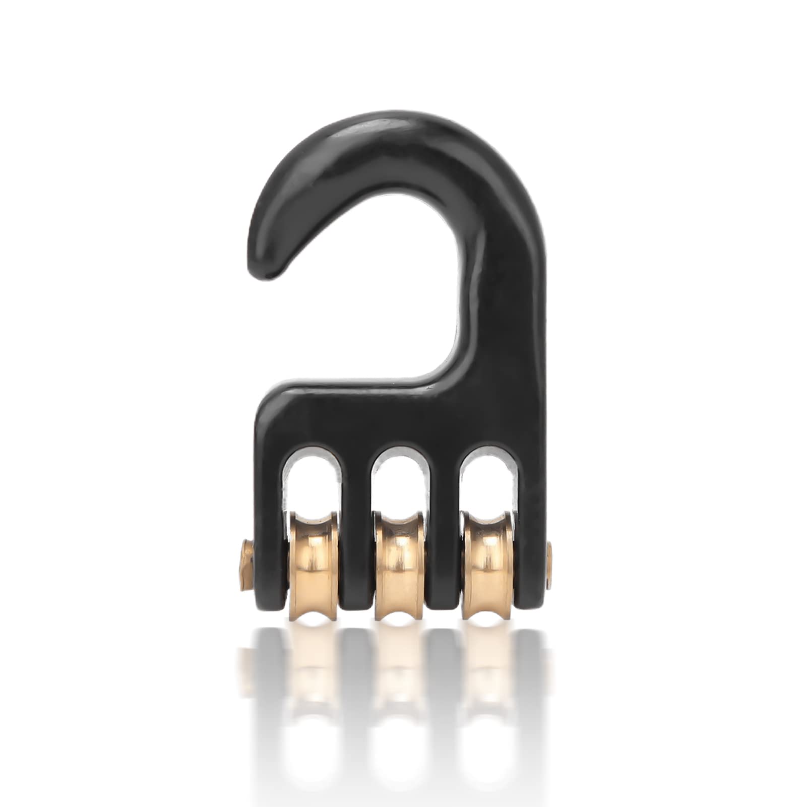 DAUERHAFT 3 Roll Wheel Windsurf Rigging Pulley Hook,Aluminium Alloy Windsurf Rigging Hook,Windsurfing Hardware Accessories,for Sail Outdoor Use Windsurfing