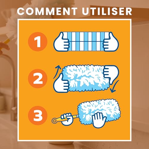 FixedNow XXL Swiffer Compatible Duster Feather Kit 30 Replacement Cloths | Duster Kit with Handle for Dry Cleaning | Wiper Refill for Home and Car