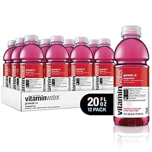 Image of vitaminwater electrolyte enhanced water w/ vitamins, power-c dragonfruit, 20 fl. oz (Pack of 12)