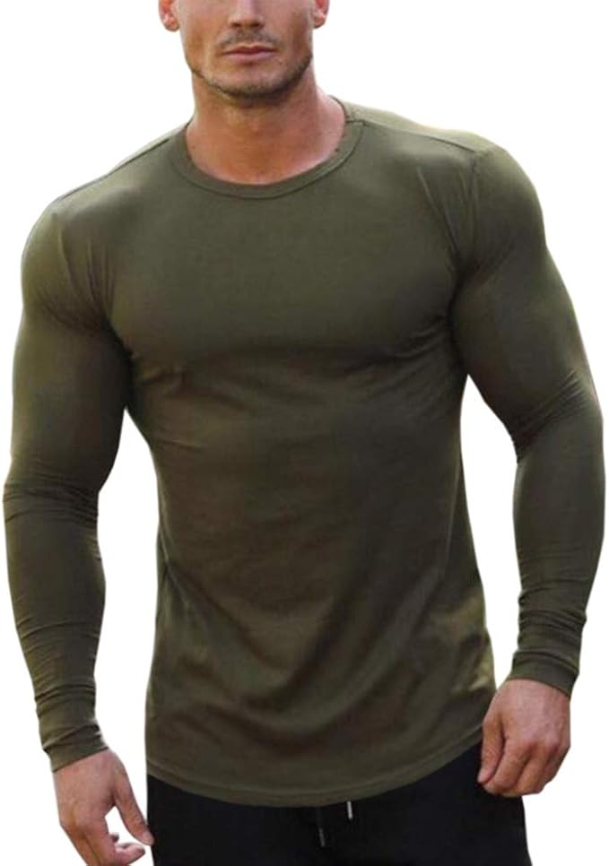 Amazon メンズ スポーツシャツ 長袖 Tシャツ トップス コンプレッションウェア ストレッチ アンダーウェア 機能性 吸汗速乾 トレーニング 運動用 ランニング 大きなサイズ 4色 コンプレッショントップス 通販