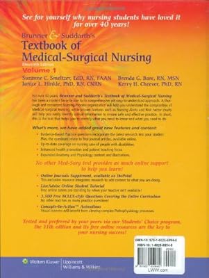 Brunner & Suddarth's Textbook of Medical Surgical Nursing, 11th Edition (2 Volumes)
