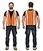 XSHIELD High Visibility Safety Vest with Silver Stripe,ANSI Class Unrated,Universal Size,Pack of 10, XS0008-10 (Orange)