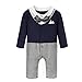 Baby Boys Romper Bowtie Tuxedo Outfit Gentleman Look Jumpsuit 1 pc