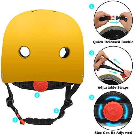 Skateboard helmet with adjustable sizing and ventilation features.