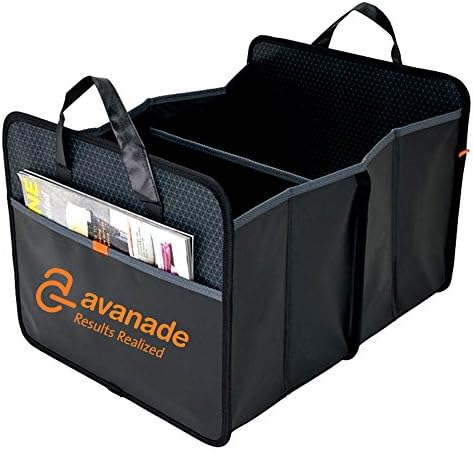 Collapsible Trunk Organizer for Car Truck SUV Minivan -- Deluxe Expandable Storage Organizer with Handles (14x20x12) (1 Pack)