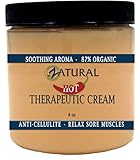 Organic Hot Cream-Cellulite Cream-Muscle Rub-Slimming Cream-Pain Relief-Body Wraps-Belly Fat-Skin Firming & Weight Loss-Professional Therapeutic Grade-Doctor Formulated (8 Ounce)