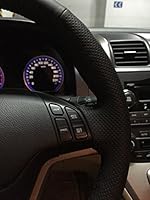 Amazon Com Eiseng Diy Genuine Leather Steering Wheel Cover For