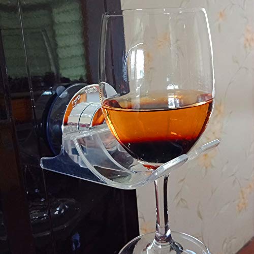 SYIDINZN Wine Beer Cup Holder Caddy Organizer for Bath & Shower