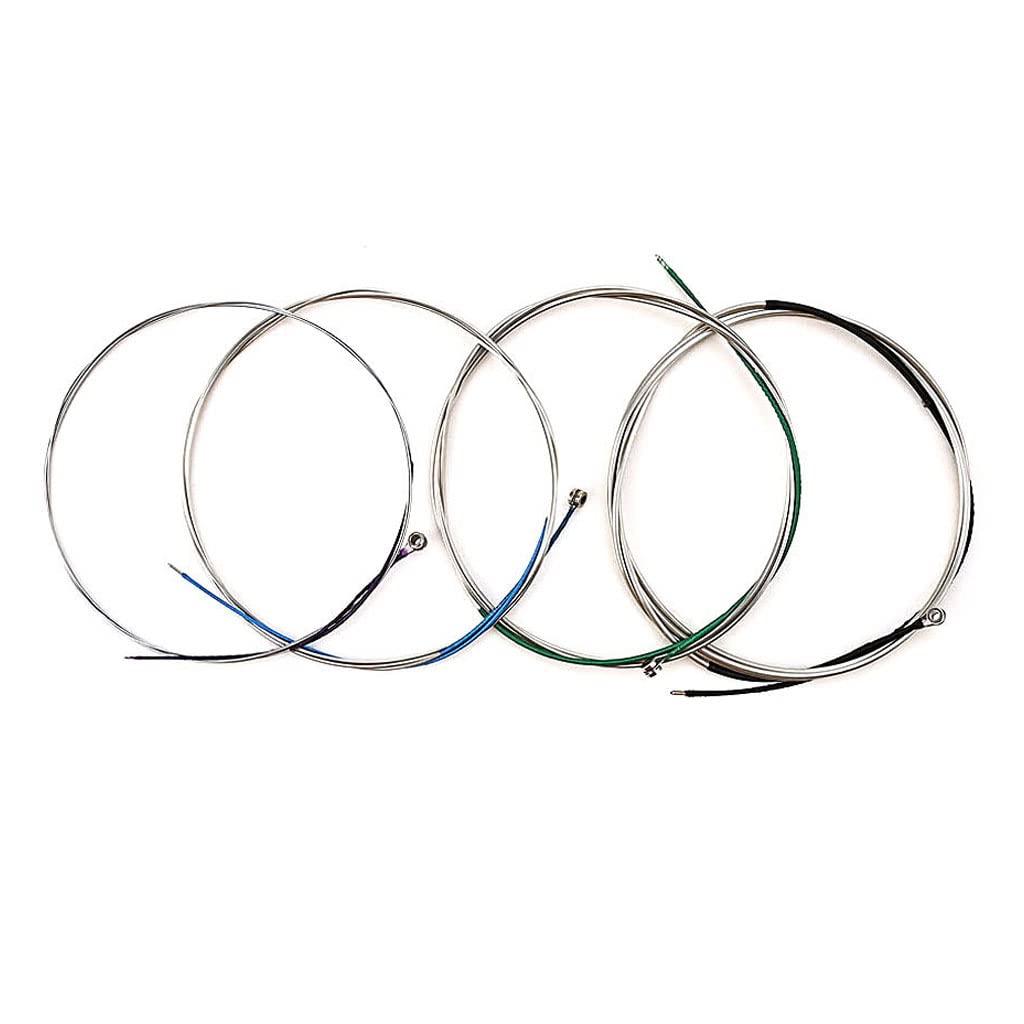 Alnicov Cello Strings Set,4 Pcs Cello Strings with Nickel-Plated Ball End for 4/4 Cello Strings Musical Instrument Accessories