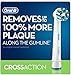 Oral-B Floss Action Replacement Brush Heads for an Oral-B Electric Toothbrush, Pack of 4