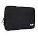 BUBM Universal Electronics Accessories Organizer, Travel Cable Organizer Case Gadgets Storage Pouch for Cables, USB Drive, Flash Disk and More (Black)