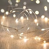 Magicnight Battery Operated Powered Led String Starry Light Copper Wire Decorative Lights 30 Leds Warm White 10ft
