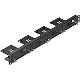 UCTRONICS Carbon Steel 19" 1U Raspberry Pi Rack Mount, Raspberry Pi Server Rack for Raspberry Pi 5/4B/3B+, Supports 4 PIS and 4 SSDs, Front Removable Raspberry Pi 1U Rack Mount with Thumbscrews