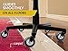 Lifelong Office Chair Wheels Replacement Rubber Chair Casters for Hardwood Floors and Carpet, Set of 5, Heavy Duty Office Chair Desk Casters for Chairs to Replace Office Chair Mats - Universal Fit