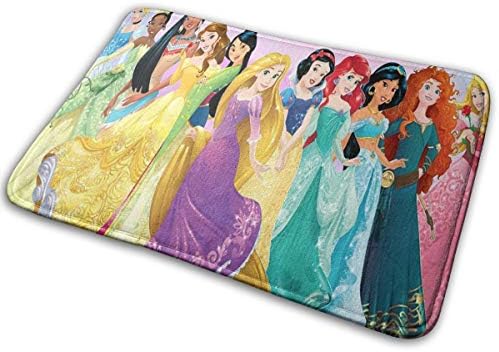 Duwamesva Doormat Soft Carpet Entrance Mat Stylish Disney Princesses Design for Patio, Front Door, Bathroom, Balcony