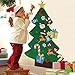 OurWarm DIY Felt Christmas Tree with Ornaments, 3ft Felt Christmas Tree for Kids, Xmas Gifts and Christmas Door Wall Hanging Decor