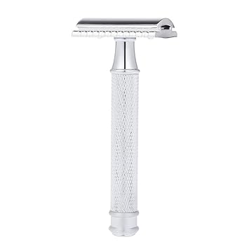 Amazon Com Flamingo Edge Safety Razor Double Edge Classic Safety Razors Double Edge Handled Shaving Razor Stainless Steel Manual Traditional Razor Silver Beauty