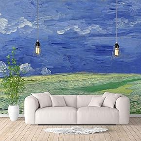 Wall Murals for Bedroom Starry Night by Van Gogh Famous Paintings Large Removable Wallpaper Peel and Stick Wall Stickers - 66x96 inches