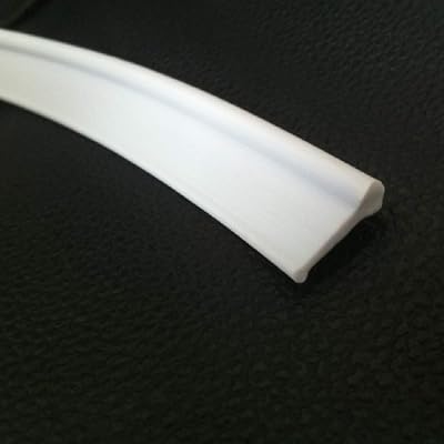 HNNHOME Soft Shower Screen Seal Strip for Folding Doors 2.2 M White