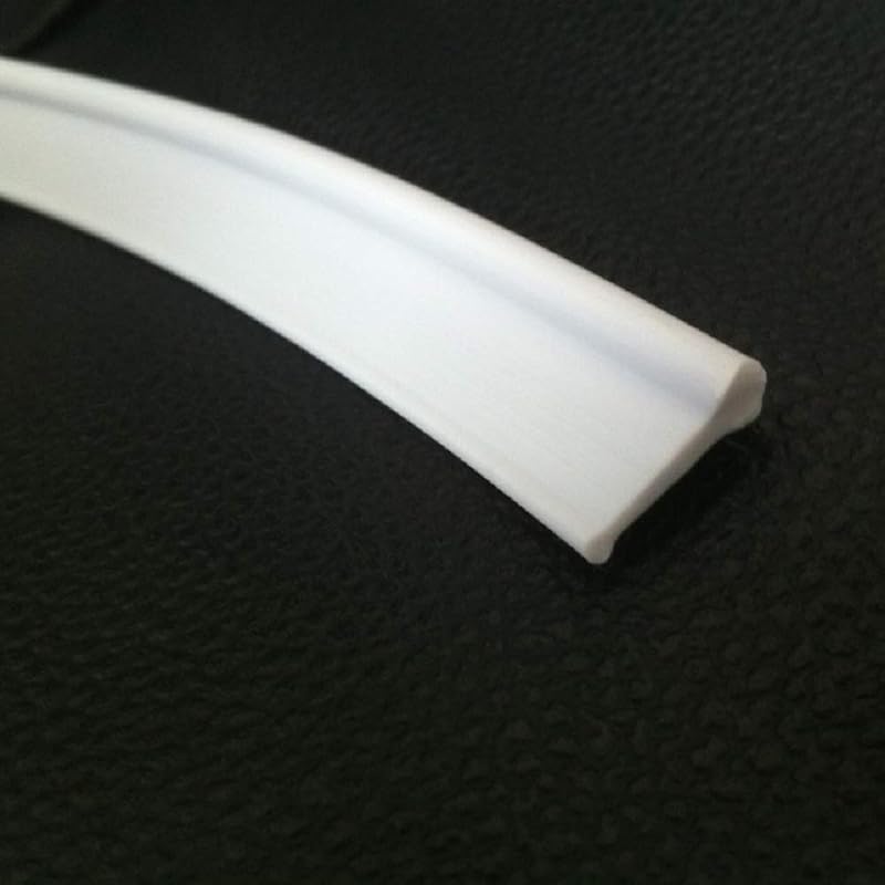 HNNHOME Soft Shower Screen Seal Strip for Folding Doors 2.2 M White