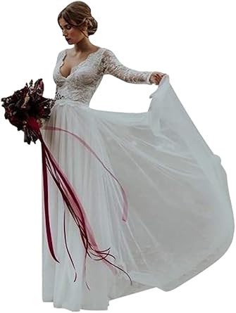 maxi beach wedding dress