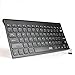 UHURU Wireless Keyboard, 2.4GHz Rechargeable Keyboard for Smart TV, Noteook, Laptop, Surface Pro, Windows 10/8 / 7 / Vista/XP(black-78 Keys)