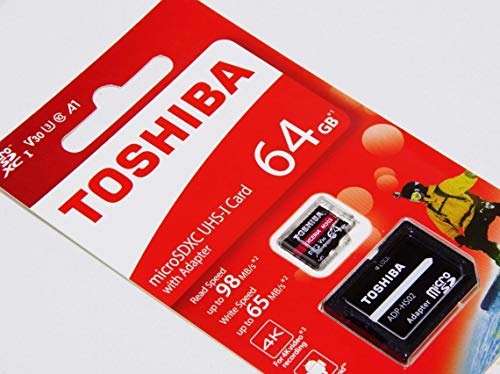 Toshiba M303-Speicherkarte microSDXC 64 GB, 98 MB/s, Klasse 10, UHS-I, U3, V30, A1, Adapter enthalten – Bild 6