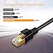 CableCreation Cat8 Ethernet Cable 5Ft, 40Gbps Network Patch Shielded Heavy Duty Cable, 2000MHz SFTP Internet LAN RJ45 High Speed Gaming Cord for PS5 PS4, Xbox, Modem, Router