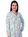 Beverly Rock Women's Warm Soft Fleece Floral Print Long Sleeve Nightgown