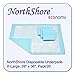 NorthShore Economy, 28 x 36, 18 oz., Blue Disposable Underpads (Chux), Pack/20