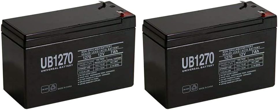 BATTERY REPLACEMENT. ENDURING 6-DW-7 12V 7AH UB1270 - 2 Pack