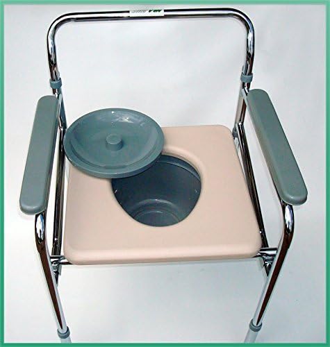 Foldable Commode Chair New, Very Strong, 300 Pounds Capacity. by Sinoven
