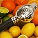 Vilapur Lemon Squeezer, Top Rate Premium Quality 304 Stainless Steel with Silicone Handles (black)