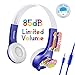 mimoday Kids Headphones for Kindle Fire Kids Edition Tablet Volume Limiting with Microphone Over Ear Headphones for Boys Girls(Blue)