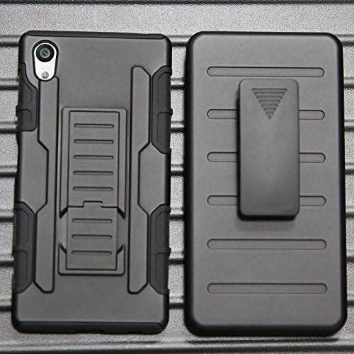 Xperia Z5 E6683 Shockproof Stand Cases, FRKJ� Rugged Impact Belt Clip Holster...