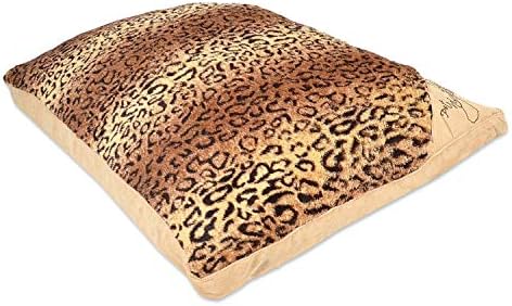 Comfy300 Luxury Medium & Extra Large Luxury Fur Dog Bed Cushion Washable Zipped Mattress (Medium, Cheeta)
