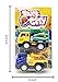 WOToy4U 1:64 Car Toys for Boys, Push and Go Friction Powered Car Toys, Construction Toy Truck Set, Truck Crane, Tow Truck
