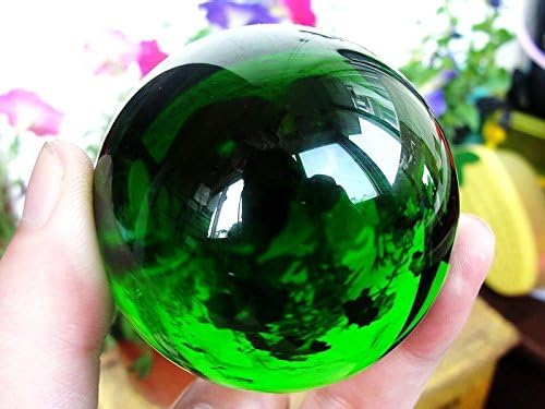 40mm+Stand Quartz green Magic Crystal Healing Ball Sphere
