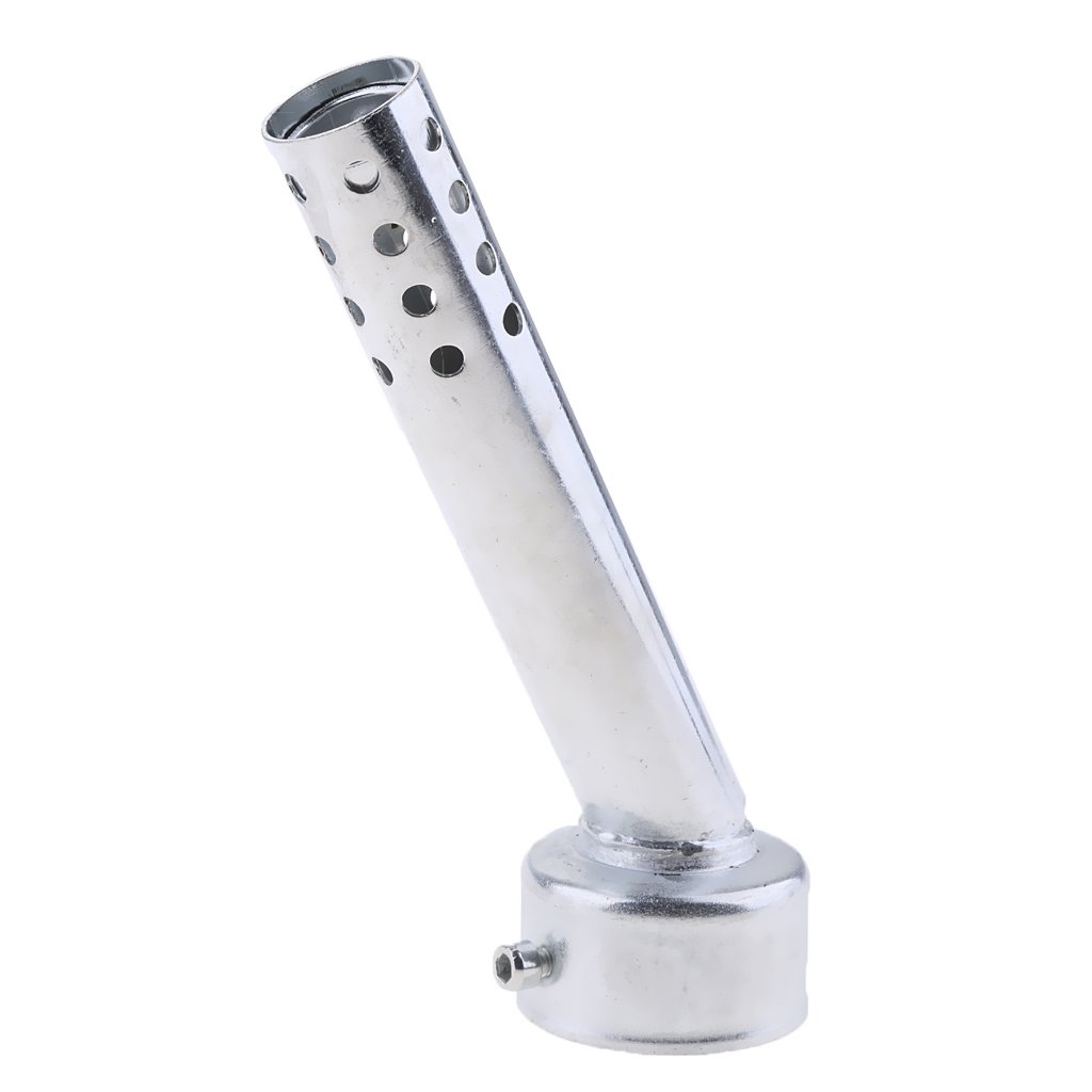 B Baosity 140mm 5.5 inch Long Exhaust Angled DB Killer Exhaust Muffler Silencer 48mm Diameter