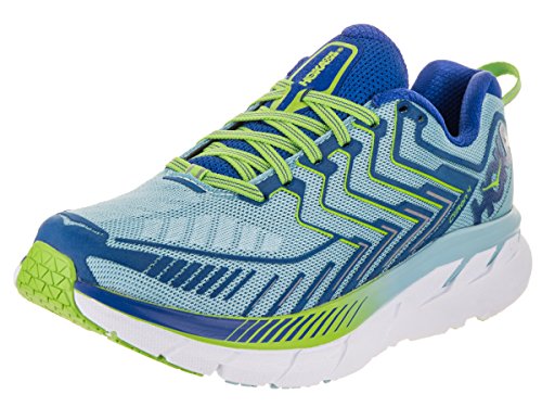 HOKA ONE ONE Women's Clifton 4 Sky/Blue/Surf/The/Web Running Shoe 9 Women US