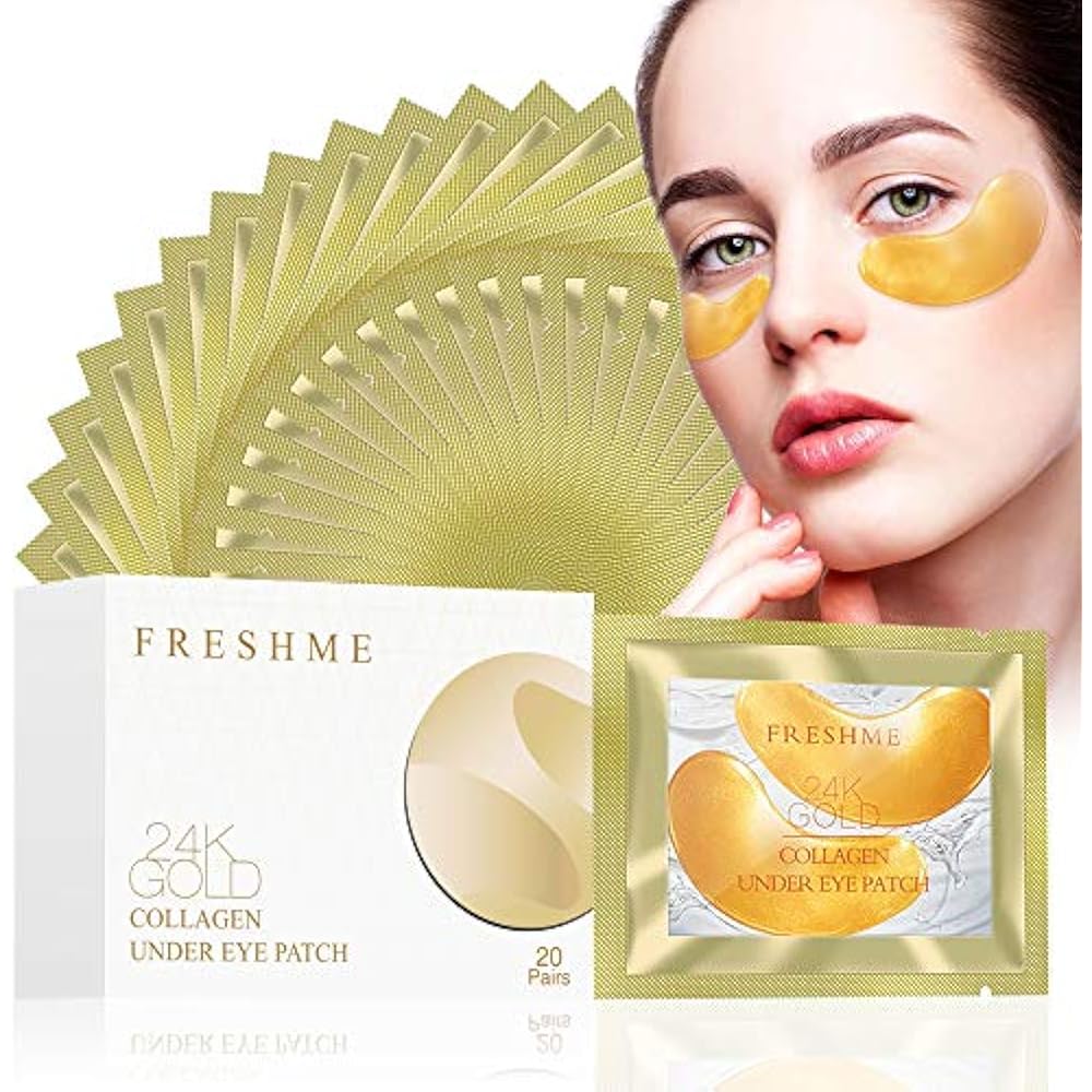 24K Golden Collagen Eye Pads Gel Mask For Eyes Treatment Puffiness