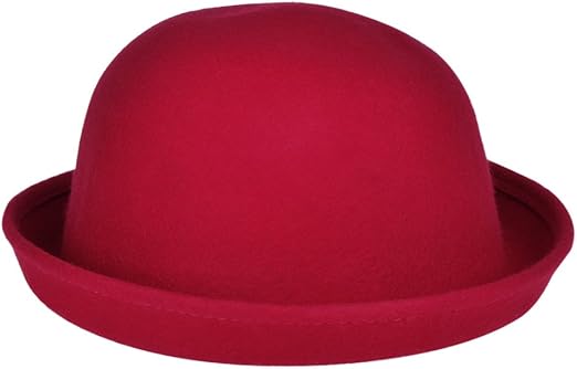 dark red fedora hat